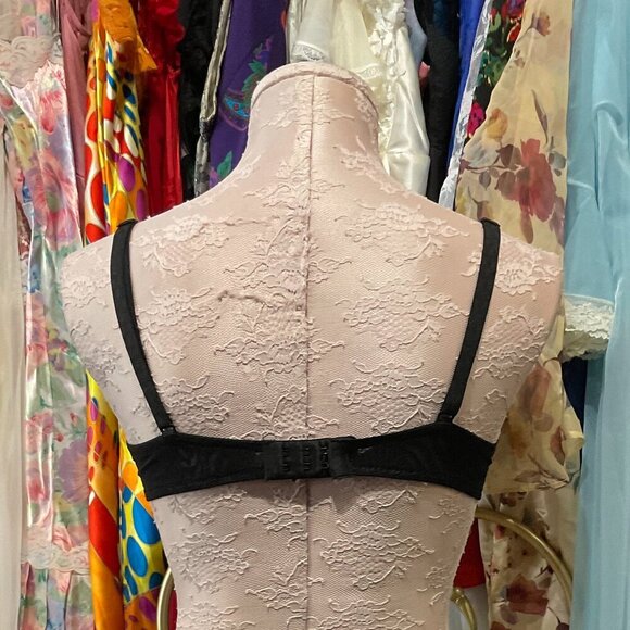 Chantelle Underwired Lace Spark Bra Adjustable Strap Size 34C Black - Picture 2 of 3